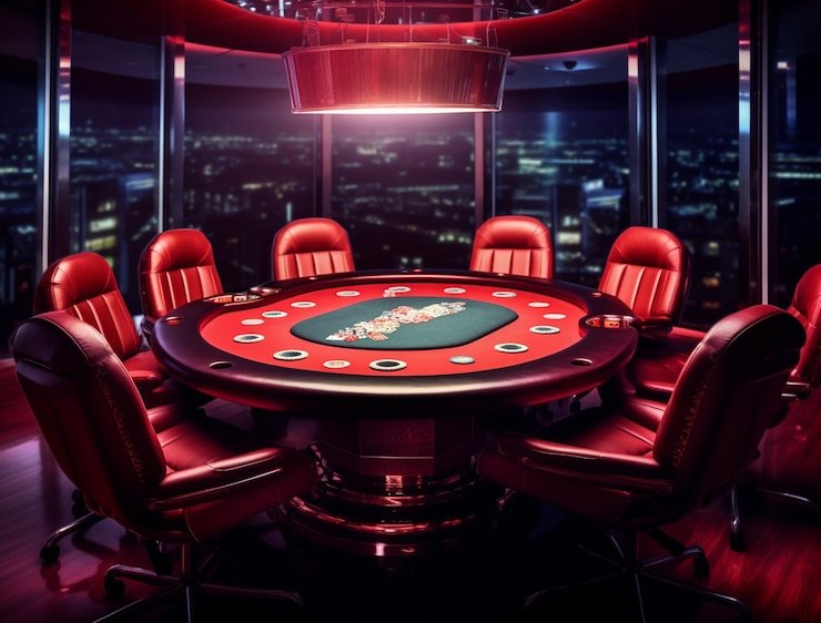 Live Bikini Paradise dealer table with multi-camera setup